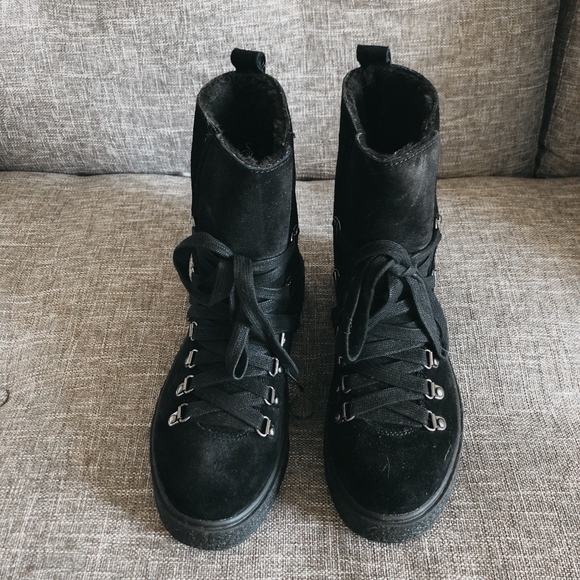 J Slides NYCBolt Faux Fur Lined Boot